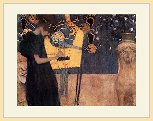 クリムト/ミュージック　額装　複製画 クリムト/ミュージック額装複製画